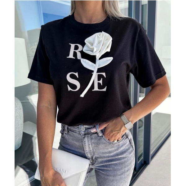 Bluzka Rose, czarna 1