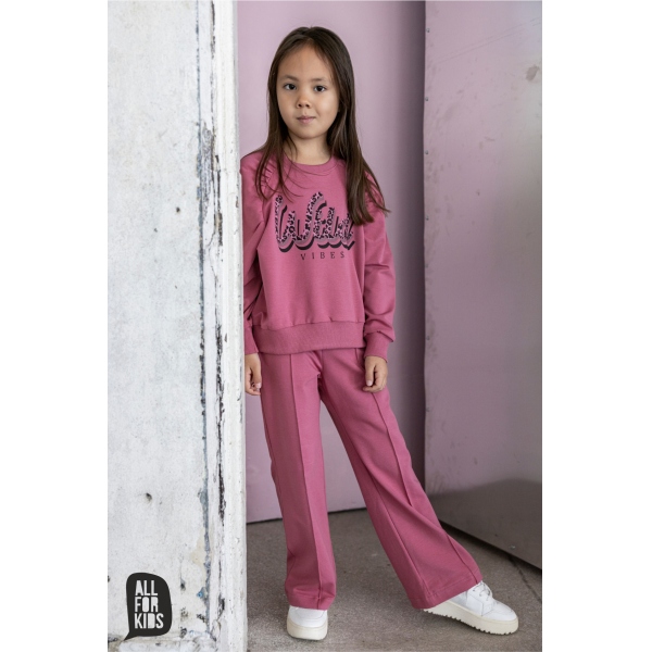 Szerokie spodnie All for Kids, różowe 1