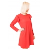 Trapezowa sukienka, czerwona 1